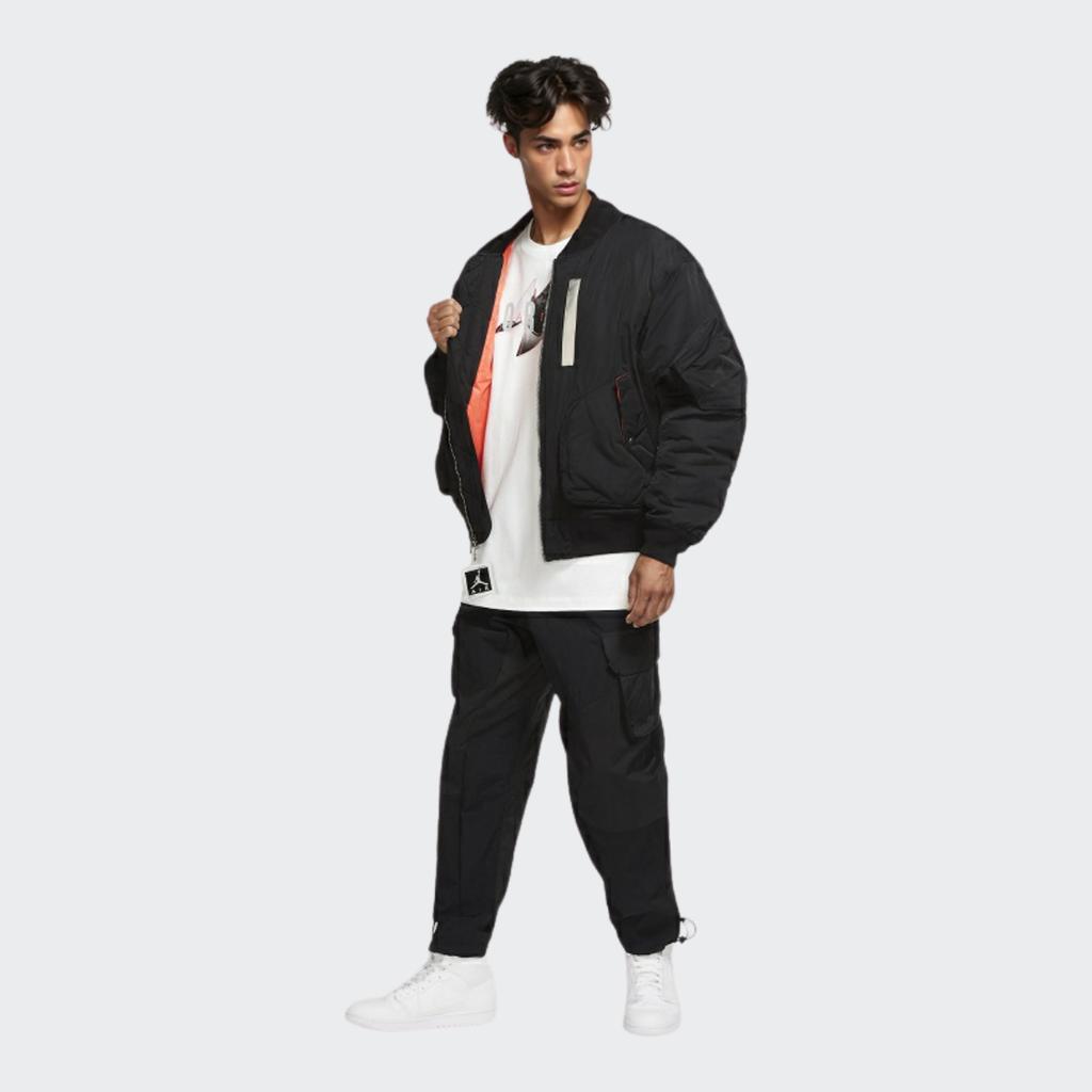 Jordan Ma-1 Flight Повседневная спортивная куртка Осенняя мужская верхняя одежда Черный CK6669-010