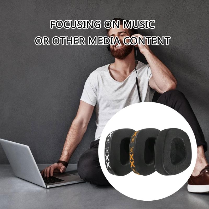 Quality Replacement Ear Pad with Sound Isolating Design for Gaming Headphones Earpads Simple Swaps Out Foam Pad