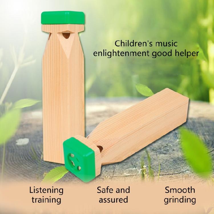 Wooden Train Whistle Orff Musical Instrument Toy Steam Flute Instruments Toy