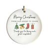 Yousheng Friends Close Christmas Ornaments Acrylic Hanging Plaques with Inspirational Quotes Cute Xmas Gifts for Best Friend