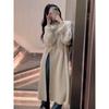 Side Slit Knitted Dress Women's Casual Autumn And Winter Female Loose Simple Long Sweater Skirt Korean Elegant Long Dresses