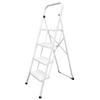 Domestic Ladder Steel 4 Steps, White Ladder