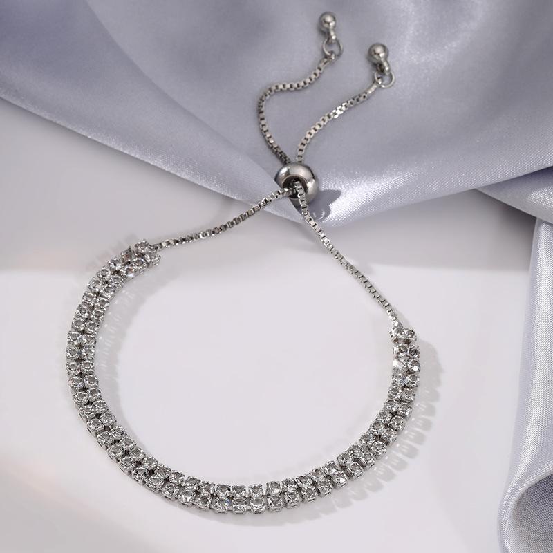 Модный геометрический кристальный регулируемый браслет с бахромой, нишевый, легкая роскошь, персонализированный браслет, ювелирные изделия высокого класса