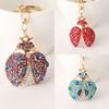 Bag Charm Ladybird Insect Keyring Animal Rhinestone Hanging Pendant  for Women/Men