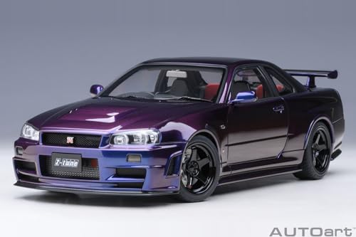 AUTOart 1/18 Scale Nismo R34 GT-R Z-tune Midnight Purple III Finished Product