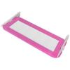 Toddler Bed Safety Guard Rail 2 pcs Pink 102 x 42 cm