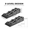 Auto Wheel Blocks 2pcs Anti-Slip 3-Step Trailer Leveler Camper Leveling Blocks Travel Trailer Leveling Blocks Trailer Wheel