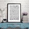 Motivational Life Quote Canvas Art Print Painting Poster Wall Pictures For Bedroom Home Decoration Wall Decor No Frame Febric