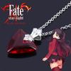 Аниме Fate/stay night Тосака Рин Рубиновое Сердце Ожерелье Кулон Цепочка Косплей Реквизит Мужчины Женщины Рюкзак Ювелирные Аксессуары Подарок