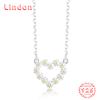 Линдон Стерлингового Серебра 925 Классическое Женское Ожерелье Кулон Циркон Модный Подарок