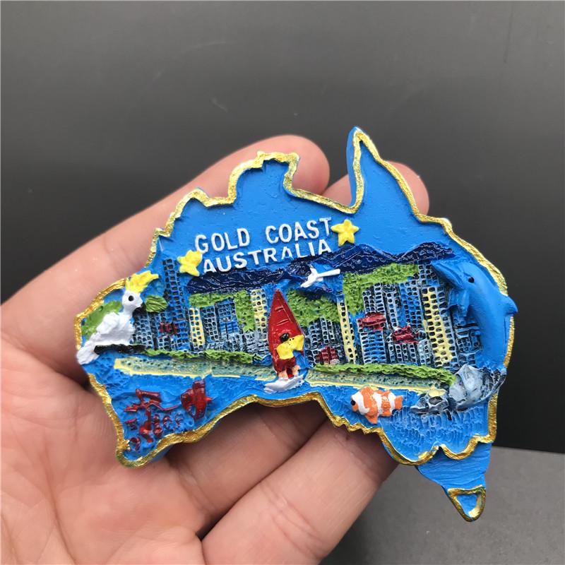 Испания, Франция, Германия, креативная простая паста, магнитная наклейка на холодильник, домашняя смоляная наклейка на холодильник, подвесное украшение