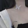 Club Trendy Fashion Accessories Party Jewelry Butterfly Necklace Women Choker White Black Lace