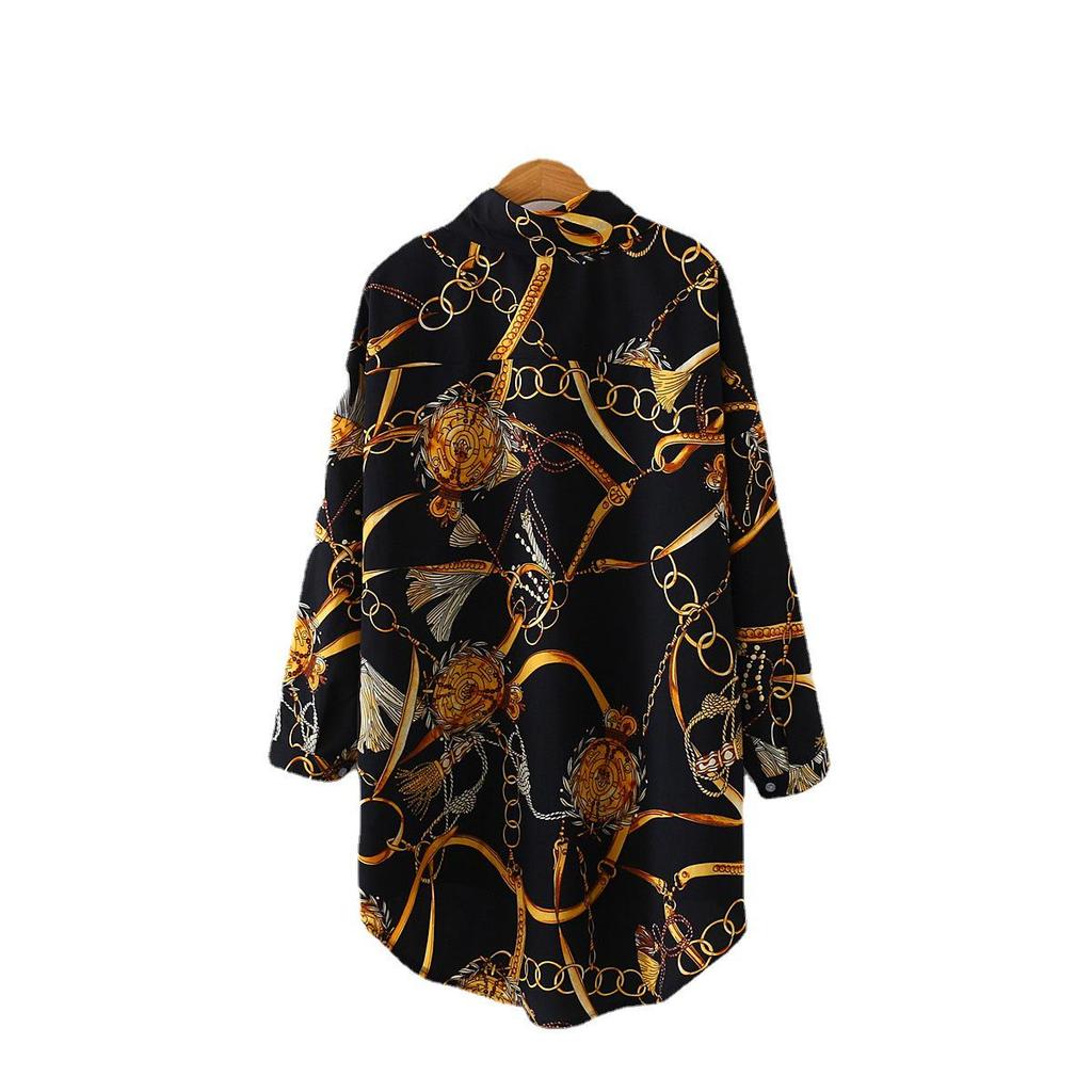 2024 Шифоновая летняя рубашка от солнца в корейском стиле, средней длины, с длинными рукавами для женщин