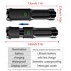 High Power LED Flashlight USB Rechargeable Torch Portable Zoomable Camping Light 3 Lighting Modes Outdoor LED Light Flashlight