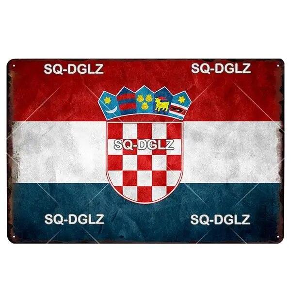 [SQ-DGLZ] Italy Flag Metal Sign Vintage Plaque Tin Sign Wall Decor For Bar Pub Metal Crafts Retro Travel Poster