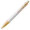 PARKER Ballpoint Pen IM Premium Pearl White GT Medium Point Gift Box Genuine Imported Product 2172748 Oil-based