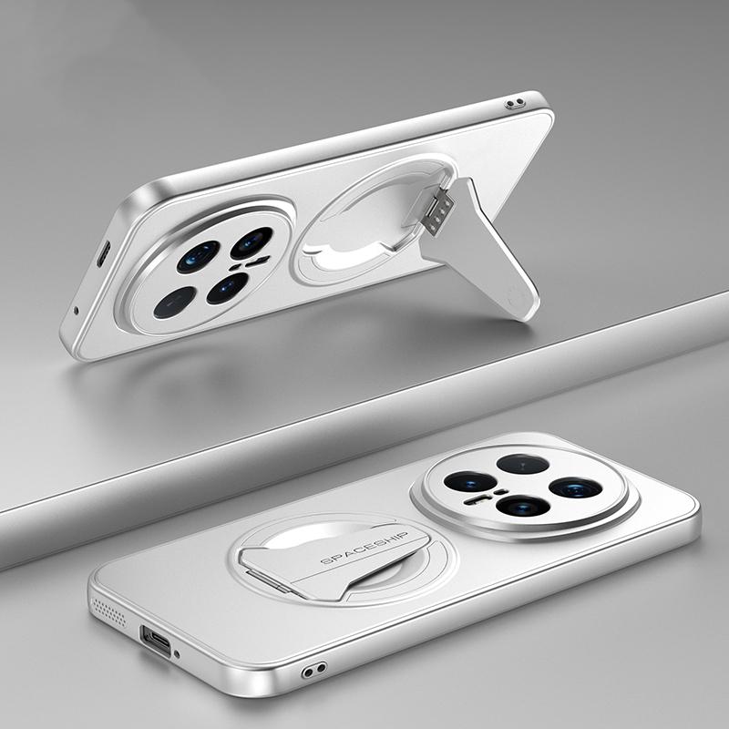 KEYSION Магнитный чехол для телефона HONOR Magic 8 Pro Металлическая краска Силикон+ПК Вертикальная подставка Противоударный чехол для Magic8 Pro 5G