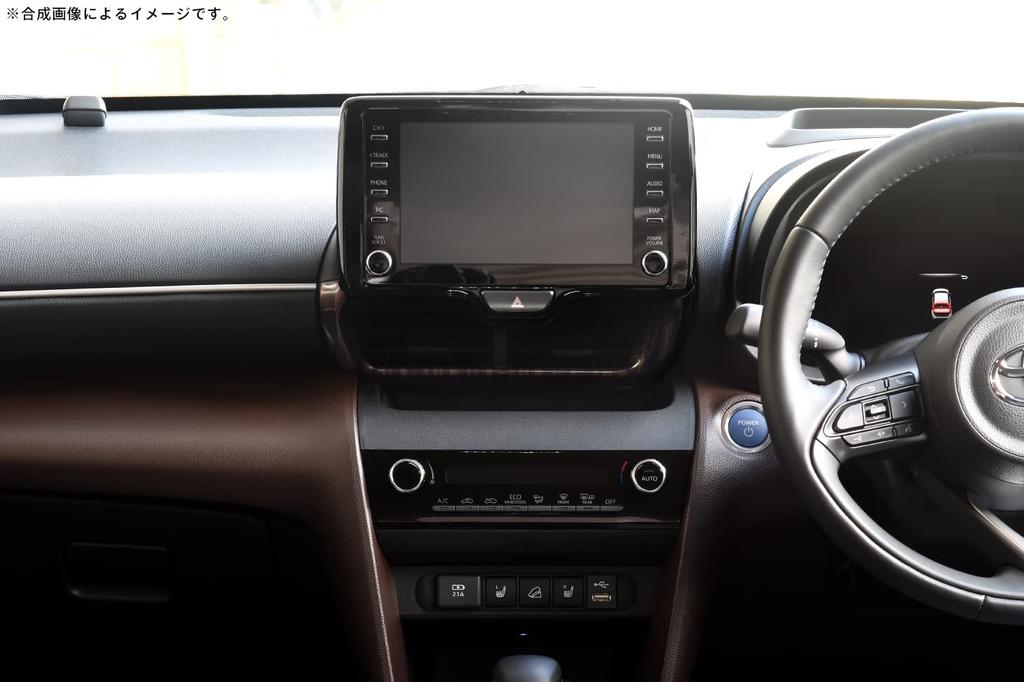 Панель центрального воздуховода SecondStage под эбонитовое дерево для Toyota Yaris Cross (T562BCW)