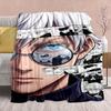 Фланелевое одеяло Аниме Jujutsu Kaisen - Мягкое, теплое, идеально подходит для дивана, кровати, кемпинга, путешествий, офиса, домашнего декора -QJY