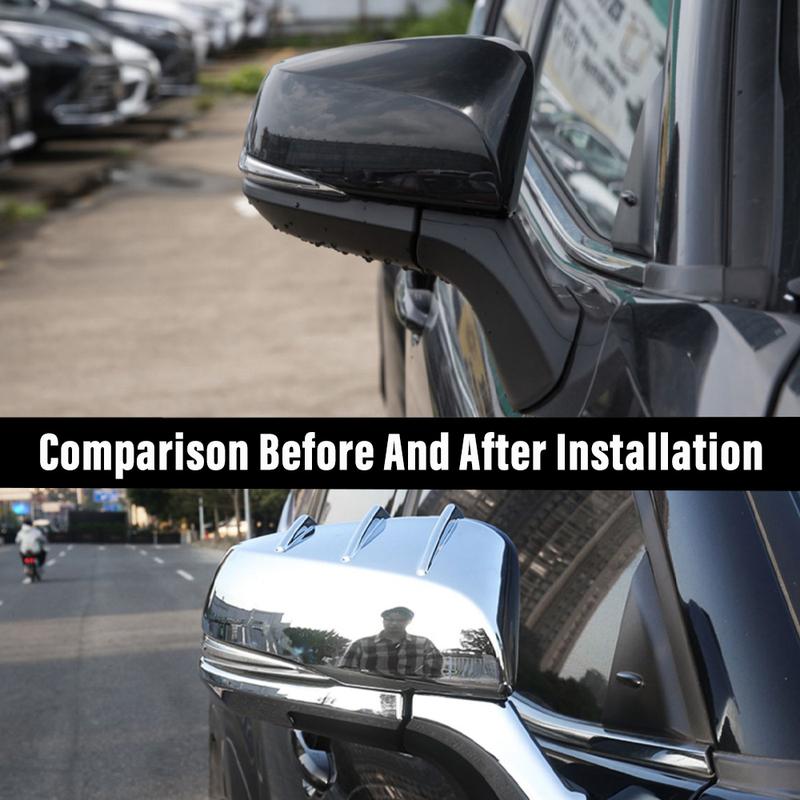 Rearview Mirror Cover Protector For Toyota Highlander Kluger 2024 Car Accessories Rearview Mirror Rain Eyebrow Sticker