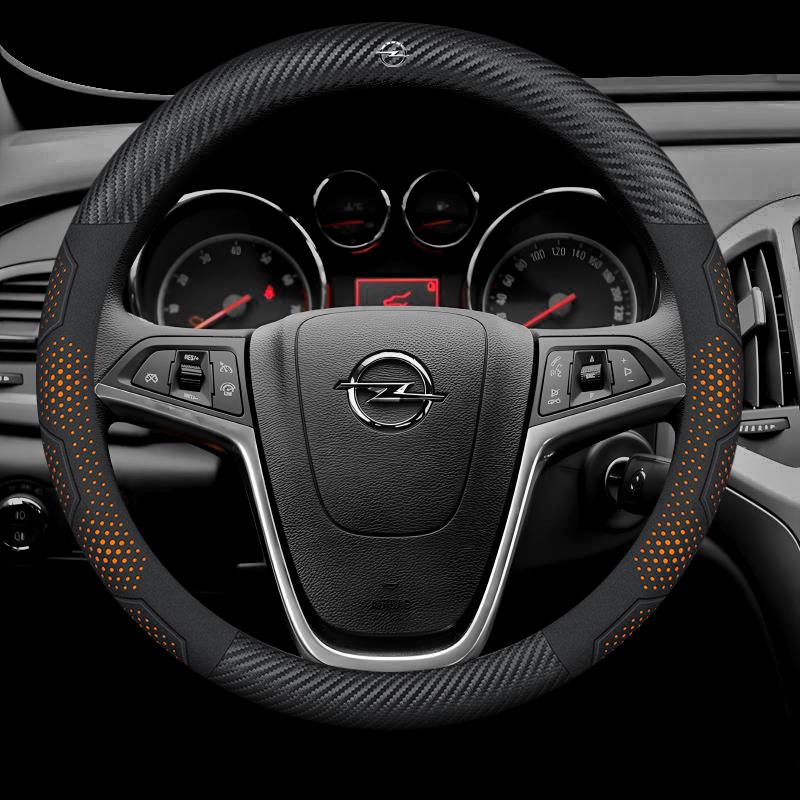 Для Opel OPCline ASTRA CORSA INSIGNIA MOKKA VECTRA GTC Tigra Карбоновое волокно Замша Кожа Автомобильный Руль Чехол Аксессуары