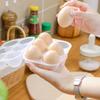Transparent 6 Grids Egg Fresh Storage Box With Lid Dustproof Egg Grid Egg Tray