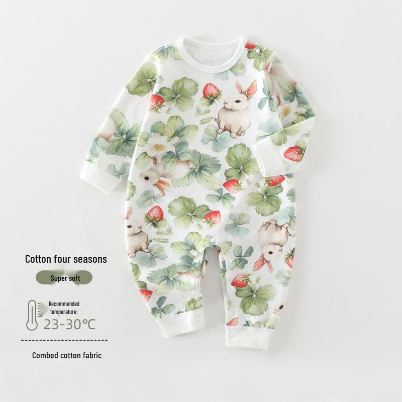 Детский комбинезон из чистого хлопка: Безкостный боди для новорожденного, На pull-over, одежда для ползания