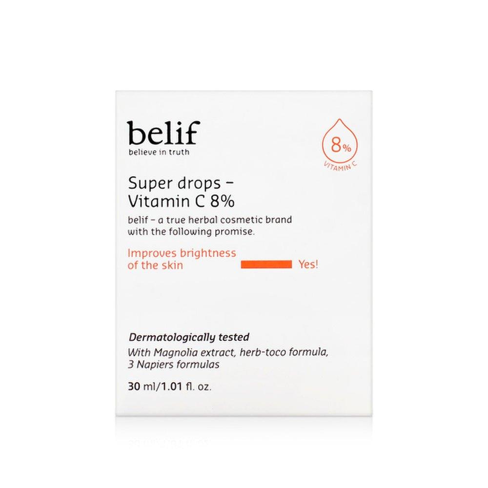 belif Super Drops-Vitamin C 8% 30 мл ампула для антиоксидантного ухода за кожей
