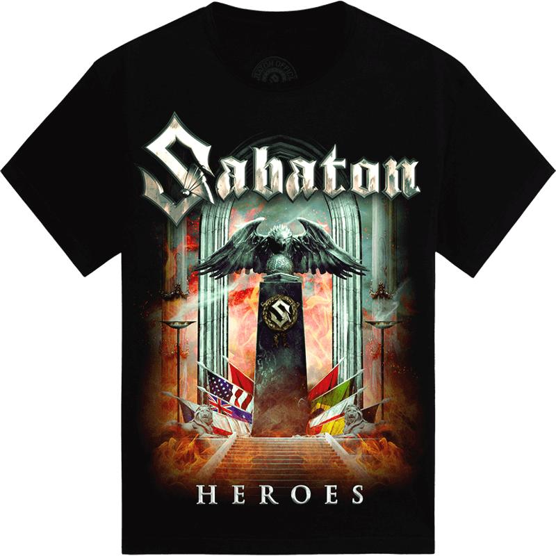Sabaton Swiss Classic Band Print Unisex Unisex Short Sleeve Attack Of The Dead Unisex Tshirt Casual Cotton Street Y2k Overszied Tees