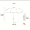 Magical Friendship Gala Automatic Umbrella Folding Umbrella with 8 Ribs Sturdy Construction Travel Essential Elegant Umbrella Wedding Party Gift