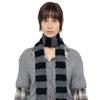 Velsey Stripe Mini Muffler [BLACK]