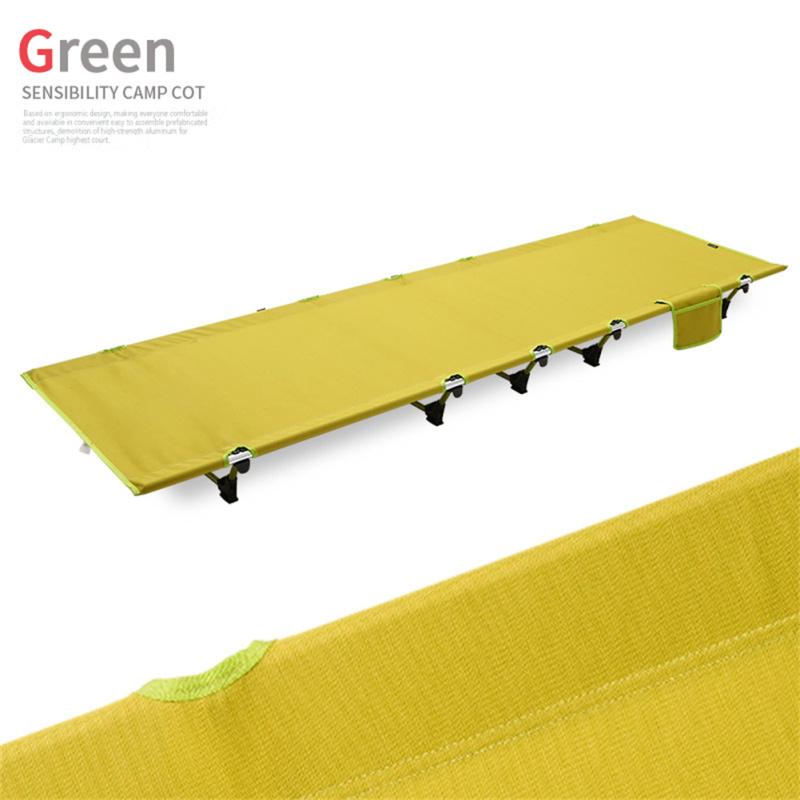 Aluminum Alloy + Oxford Cloth Portable Folding Bed Waterproof Breathable Bed Surface Non-slip