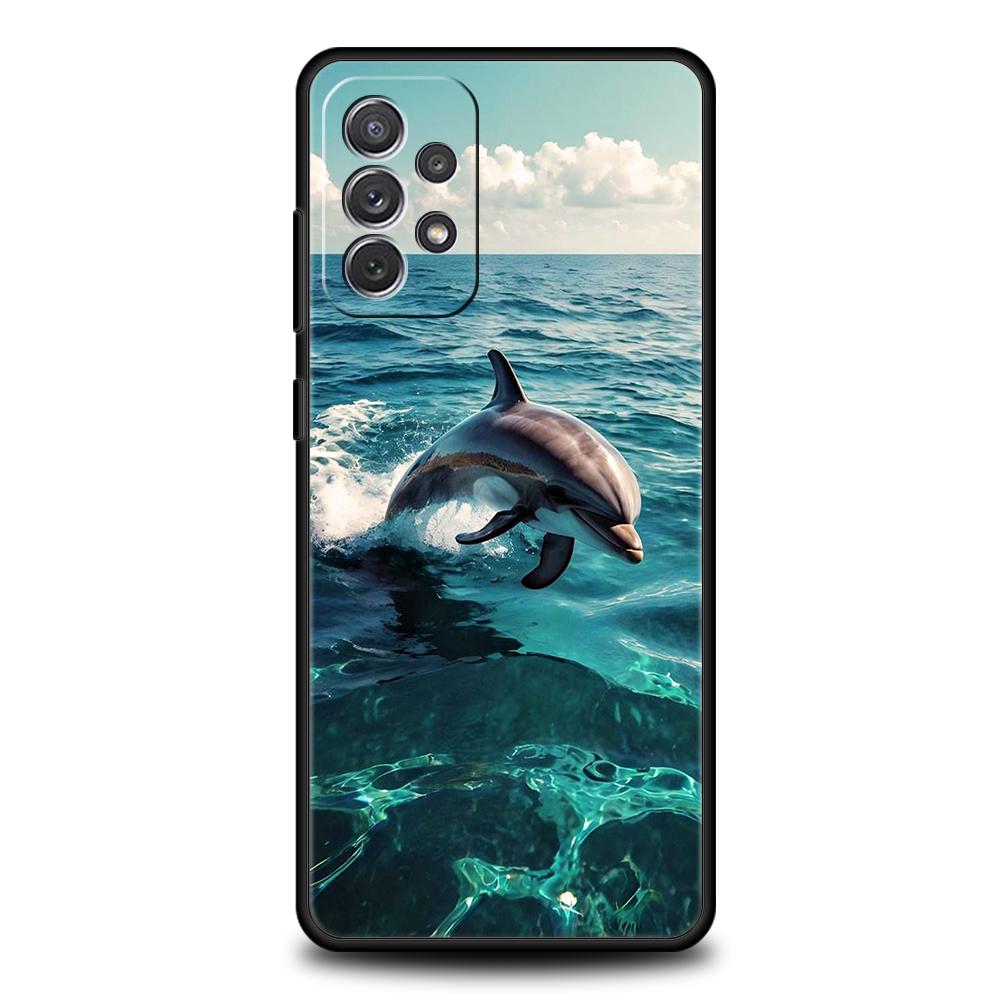Чехол для телефона Samsung A15 A13 A35 A55 A51 A71 A41 A31 A21S A03S A05 A17 A23 A25 A33 A53 A73 5G A07 4G Обложка Мультяшная Милая Рыбка