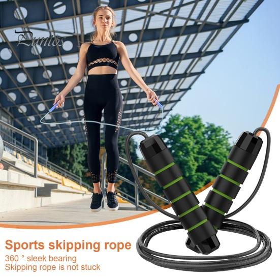 Скакалка из стальной проволоки 300 см. Регулируемая нескользящая ручка. Не спутывается. Физическое тестирование. Весовые тренировки. Студенты. Дети. Взрослые. Скакалка для фитнеса.