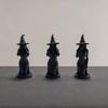 3 шт. Фигурка ведьмы, 3D-печатная статуэтка ведьмы «Не слышу, не вижу, не говорю», Готический настольный орнамент для Хэллоуина, Настольный декор, Декор для книжной полки, Декор для дома