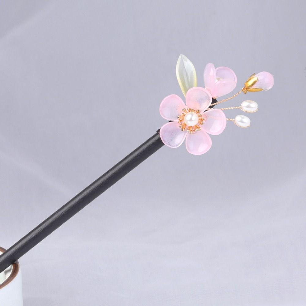 Китайский стиль жемчужная палочка для волос кисточка ханьфу палочка для волос изысканная цветочная палочка для волос для девочек