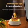 Lava Candlelight Air Humidifier USB Ultrasonic Aroma Diffuser with Colorful LED Light Mini Aromatherapy Essential Oil Diffuser