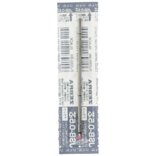 Zebra Gel Ballpoint Pen Refill Charbo JSB-0.5 Lead Black 10 Pieces BRJSB5BK