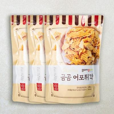 GomGom Пикантные жареные рыбно-мясные закуски 100 г x 3 упаковки