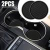 2PCS 2.77in Car Anti Slip Mat Coaster Car Water Cup Slot Decorate Accessories Case Universal Fits Perfectly For Most Car