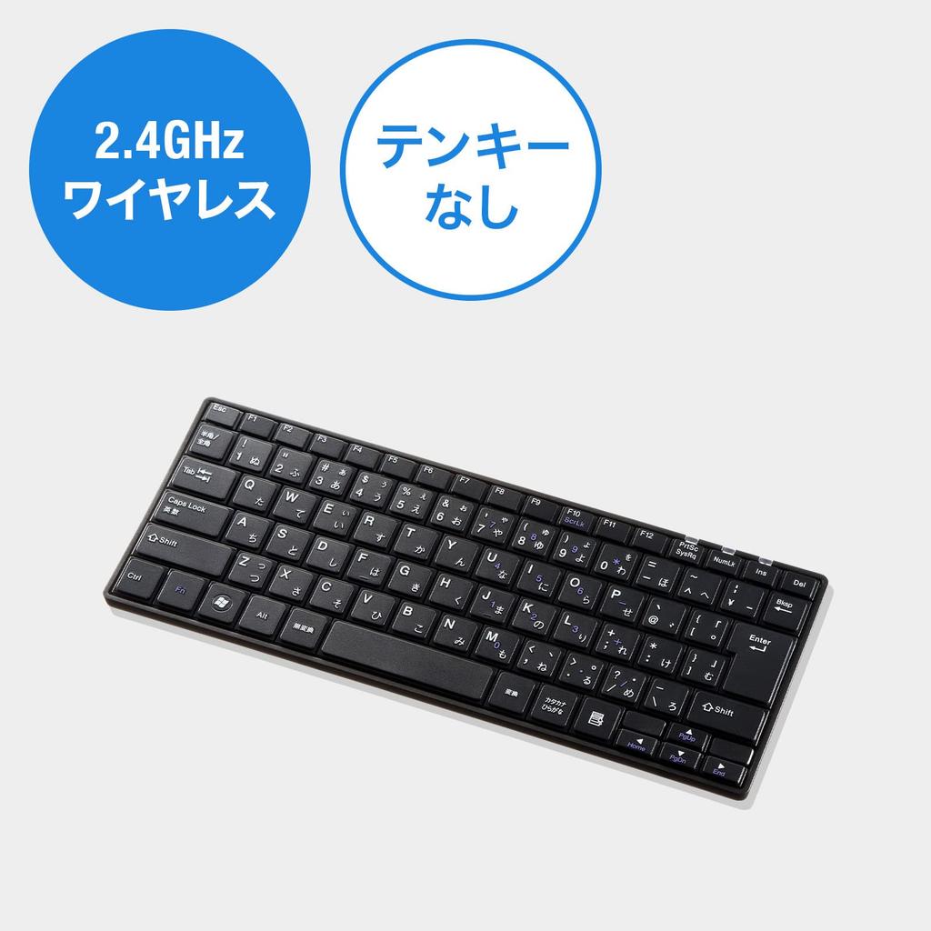SANWA SUPPLY Wireless Slim Keyboard (Black) SKB-WL23BKN
