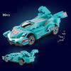 НОВЫЙ DIY Четырехсеточный гоночный автомобиль, инерционный скоростной автомобиль, набор строительных блоков, кирпичики для мальчиков, модель из фильма, детская игрушка, идеи для города