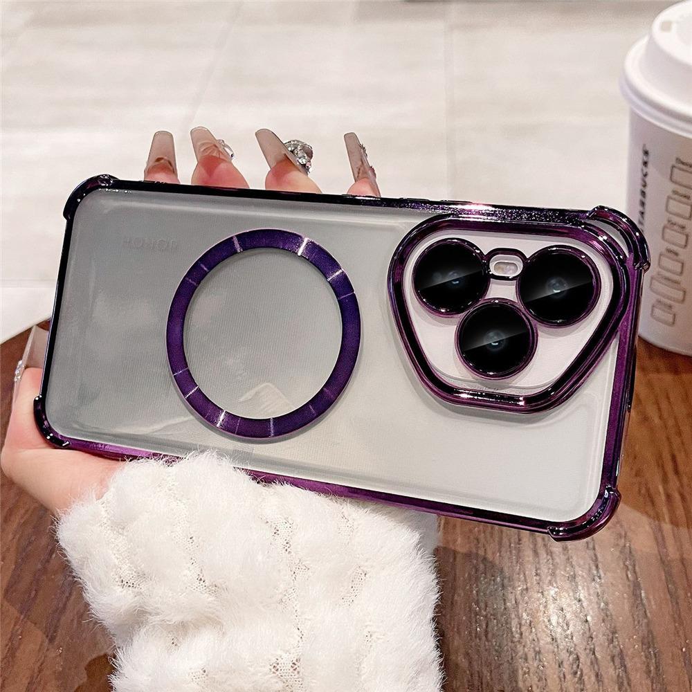 Роскошный ударопрочный магнитный чехол с покрытием для Motorola MOTO Edge 60 Fusion 50 50 Pro 50 NEO, прозрачная мягкая силиконовая задняя крышка