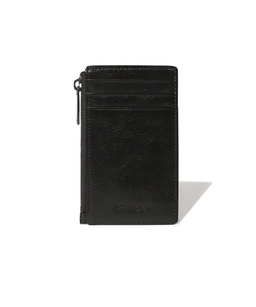 Off-White Quilted Card Wallet Short (Black)