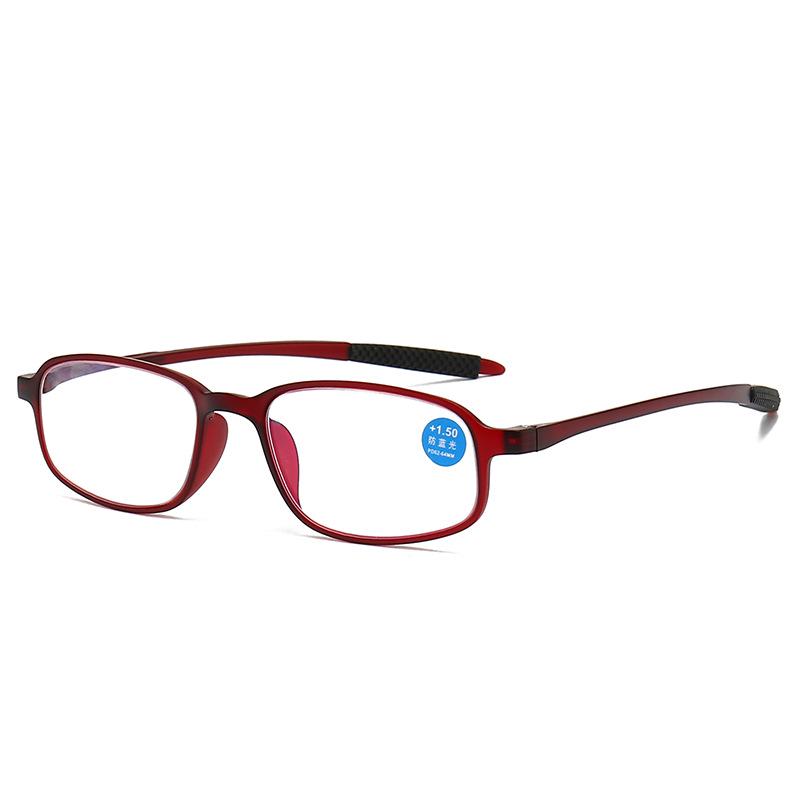 Складные очки для чтения TR90 с защитой от синего света и чехлами для модных пользователей среднего и пожилого возраста