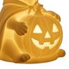Dachshund Ghost Lamp Halloween Glowing Ghost Dog Lamp Cute Dog Pumpkin Statue Night Light for Home Bedroom Shelf Table Centerpiece