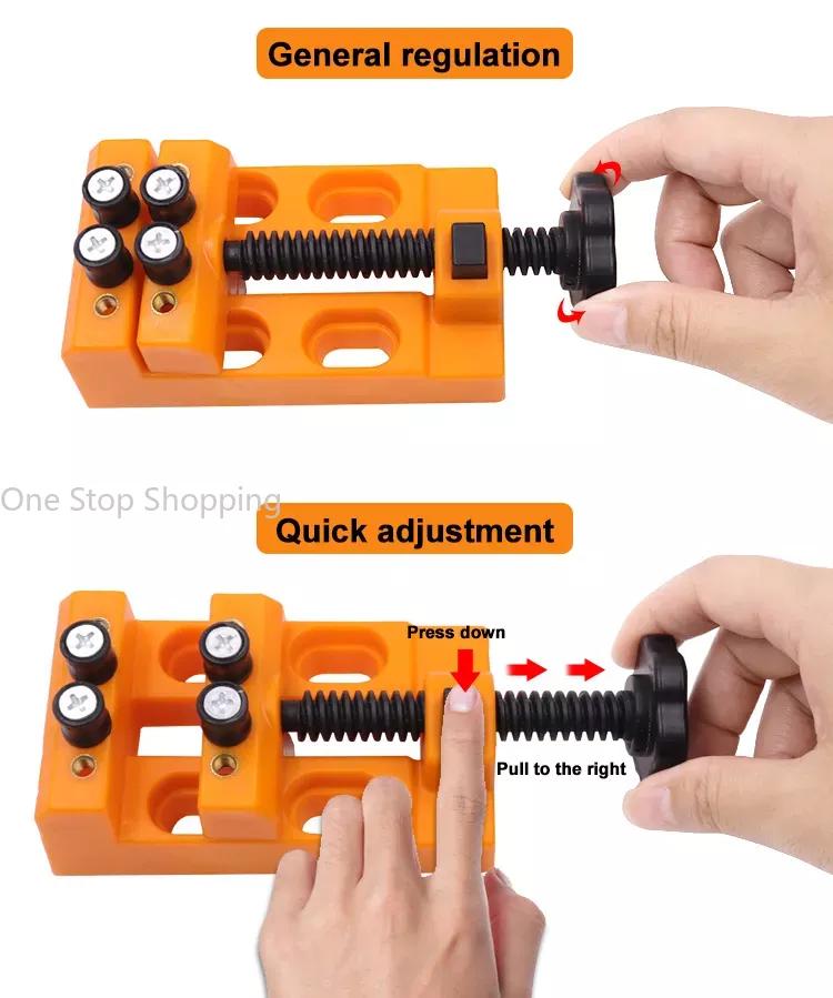 Инструмент для резьбы по скульптуре своими руками, Универсальные тиски с губками для верстака, Мини-дрель, Зажим, Фиксирующие тиски, Детали, Часы, Ювелирные изделия, Маленький настольный пресс