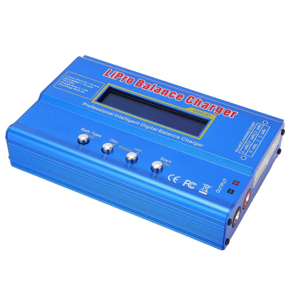 B6 80W Multifunctional Balance Charger with XT60 Connector for Airplane Model
