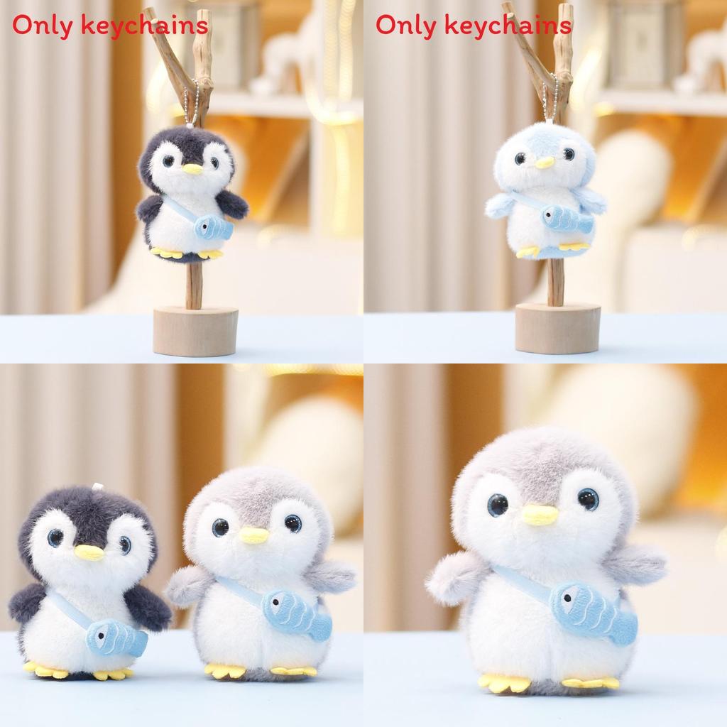 Cute Penguin Plush Doll With Pp Cotton Filling For Kids Gift And Bag Accessory