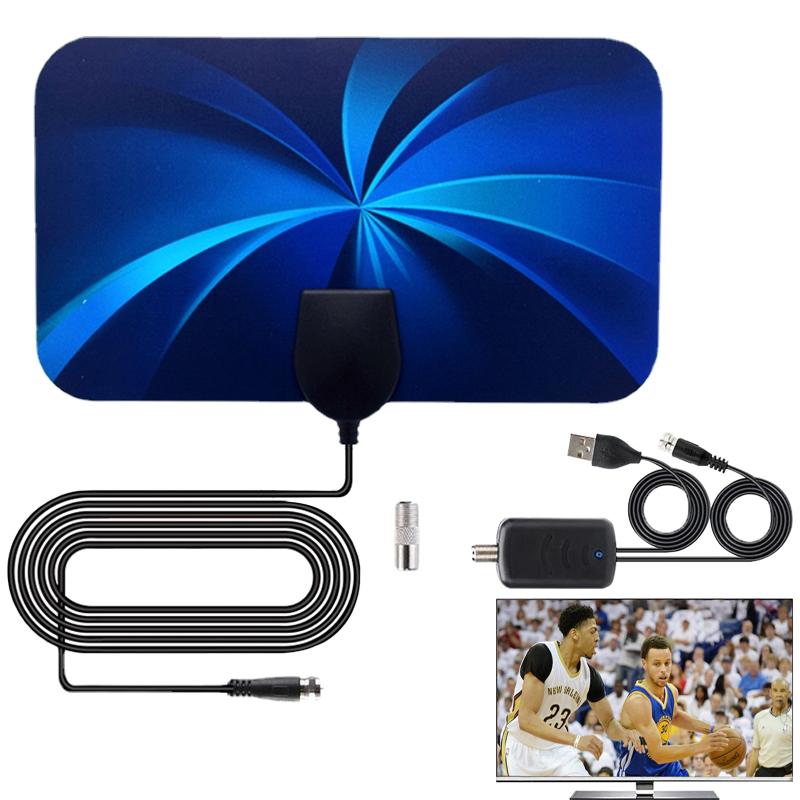 Dvb-t2 Digital Antenna 3600 Miles Indoor 4K Tv Ground Signal Receiving Antenna Hd Vhf Uhf With